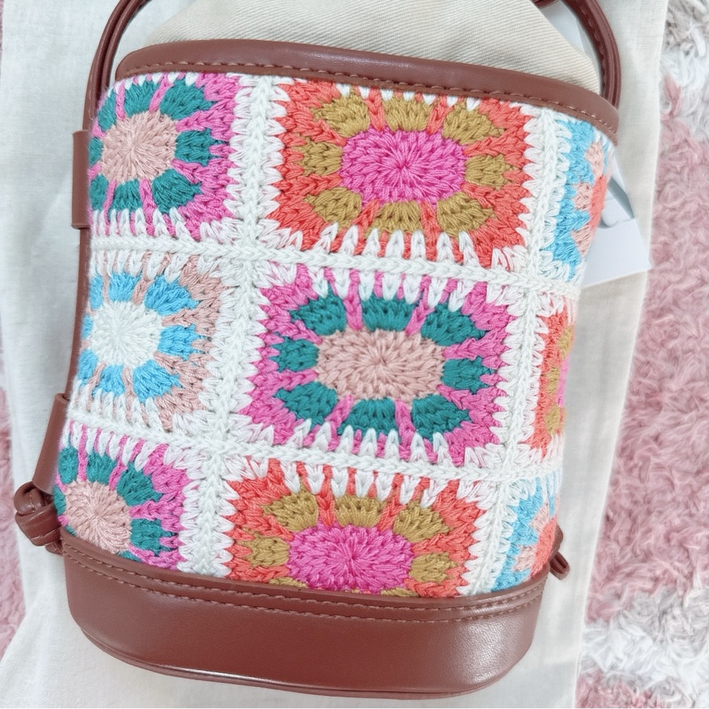 NWT ZARA CROCHET CROSSBODY BAG - Picture 4 of 8